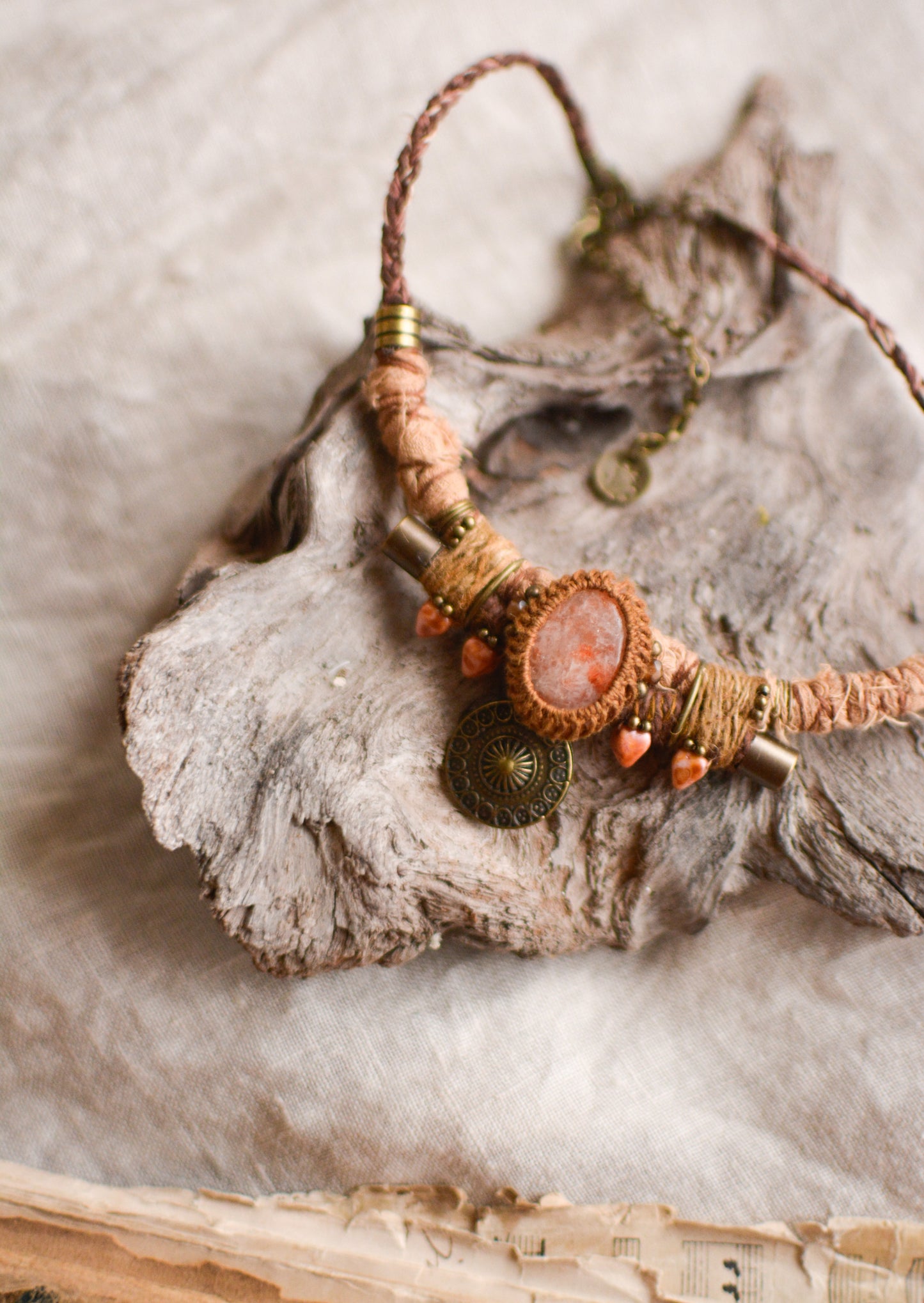 Auramara Necklace with Sunstone