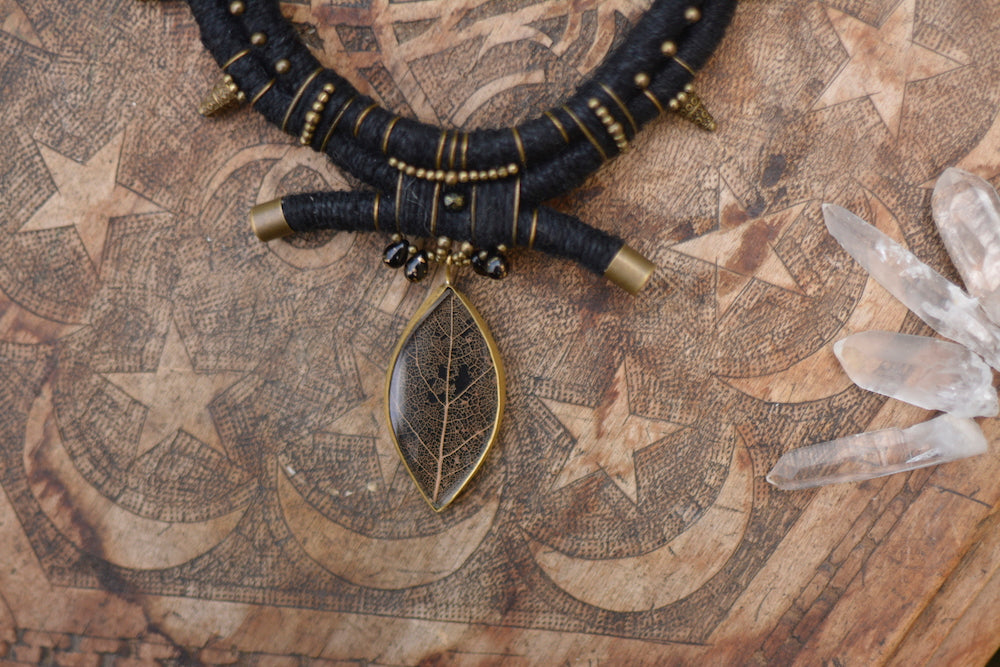 Nightfall Nexus - Hemp Necklace with ManoConcept Pendant