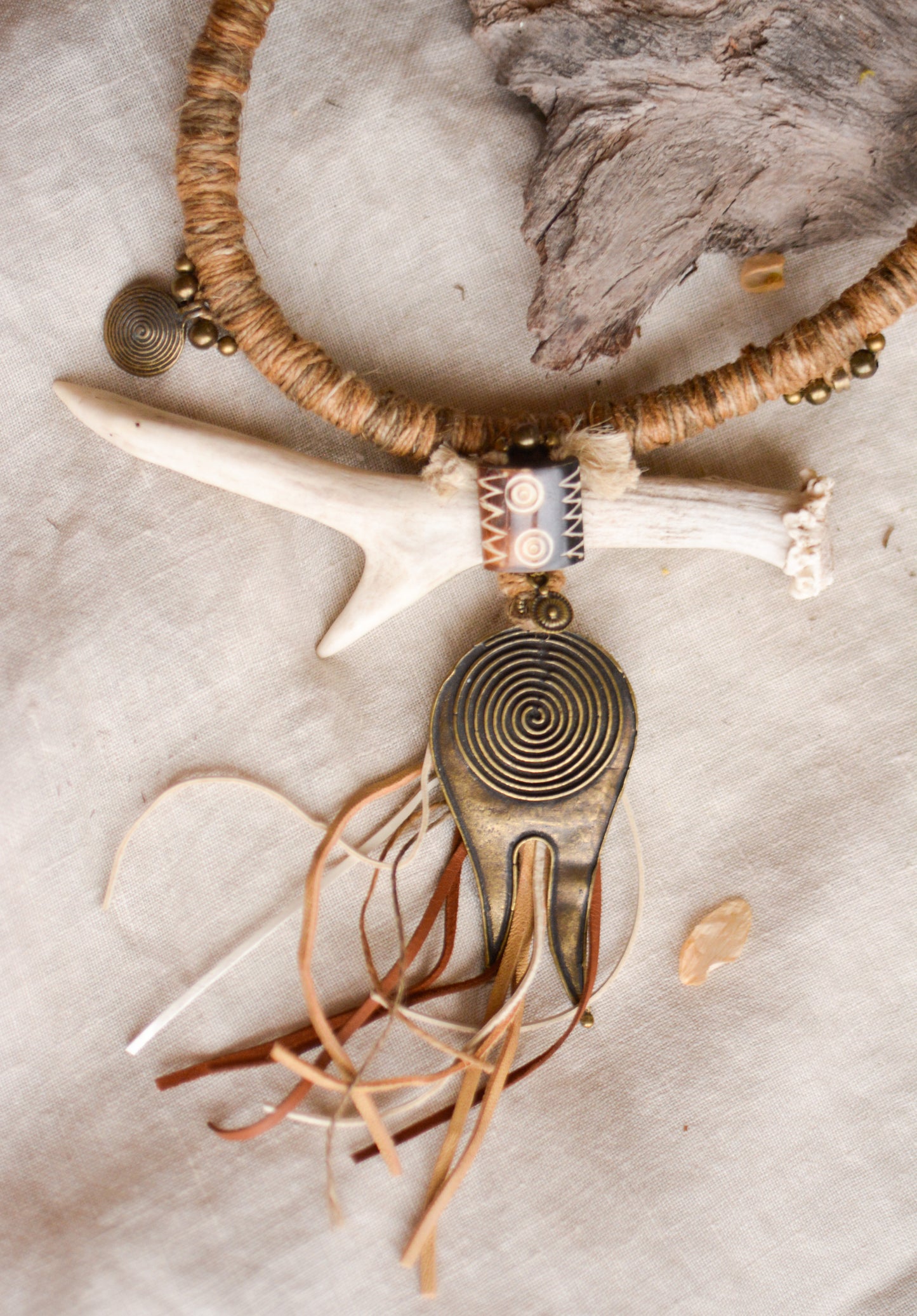Stagorn Necklace FOR MEN with Antler