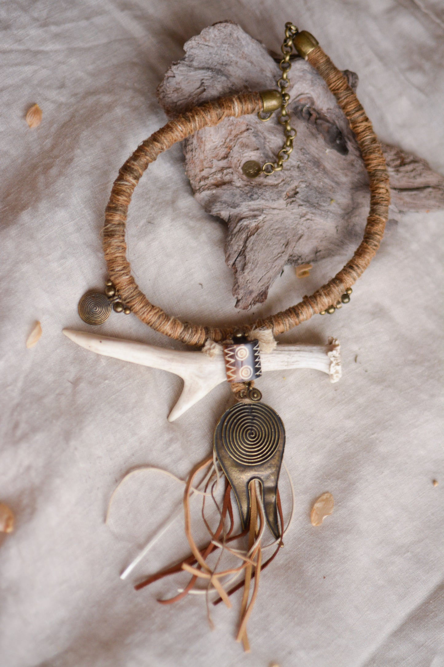 Stagorn Necklace FOR MEN with Antler