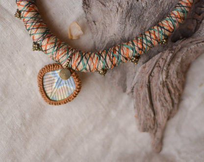 Labrisma Hemp Necklace with Labradorite