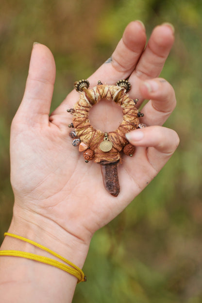 Afterlife Talisman with Rusty Quartz