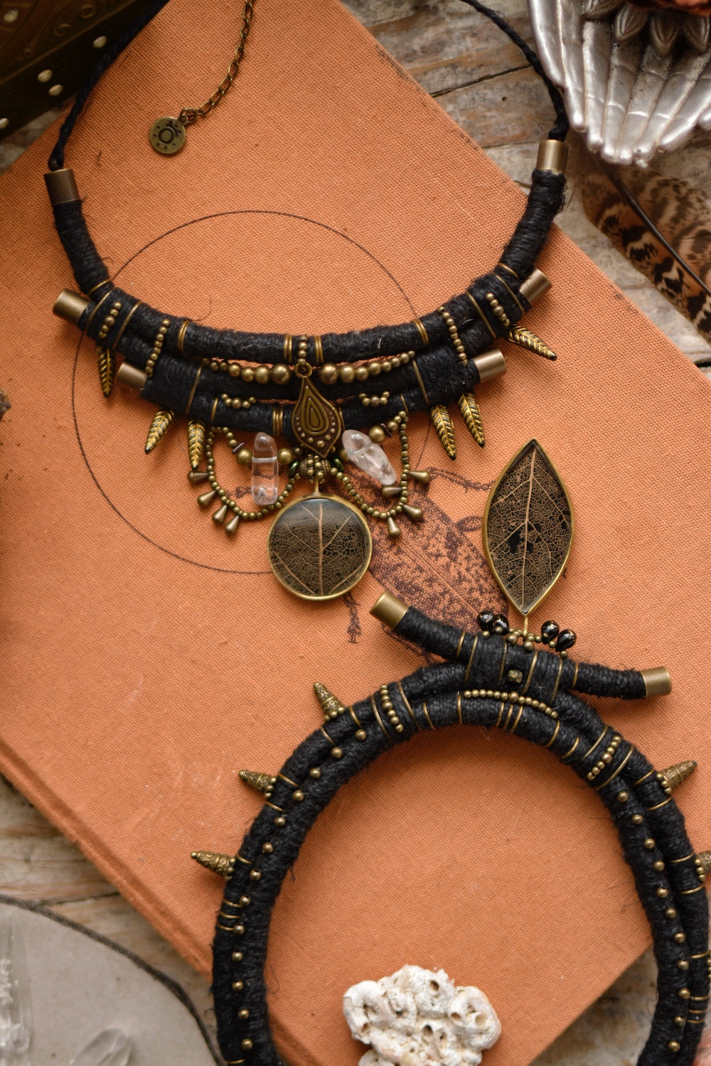 Nightfall Nexus - Hemp Necklace with ManoConcept Pendant