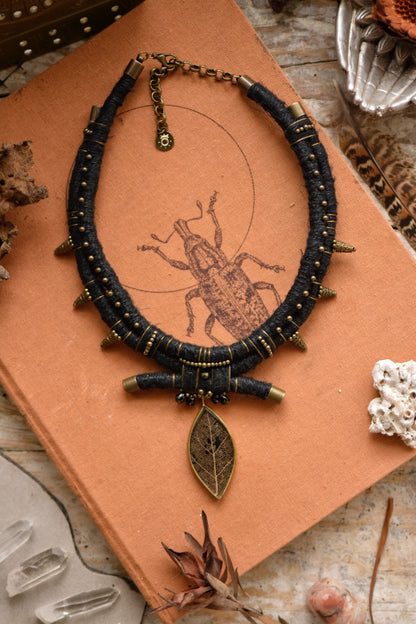 Nightfall Nexus - Hemp Necklace with ManoConcept Pendant