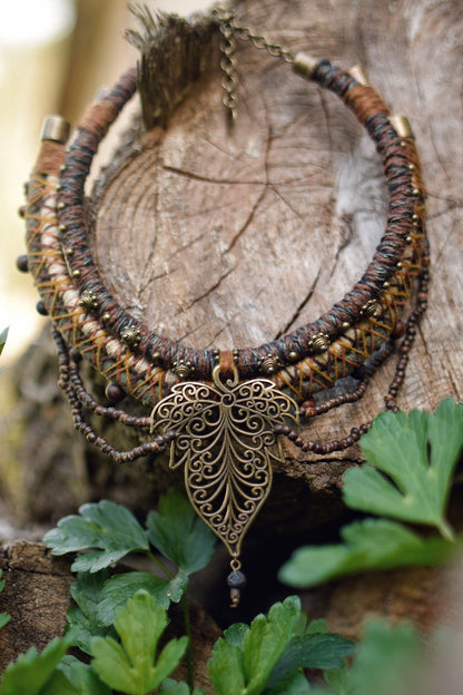 Necklace with Leaf Pendant