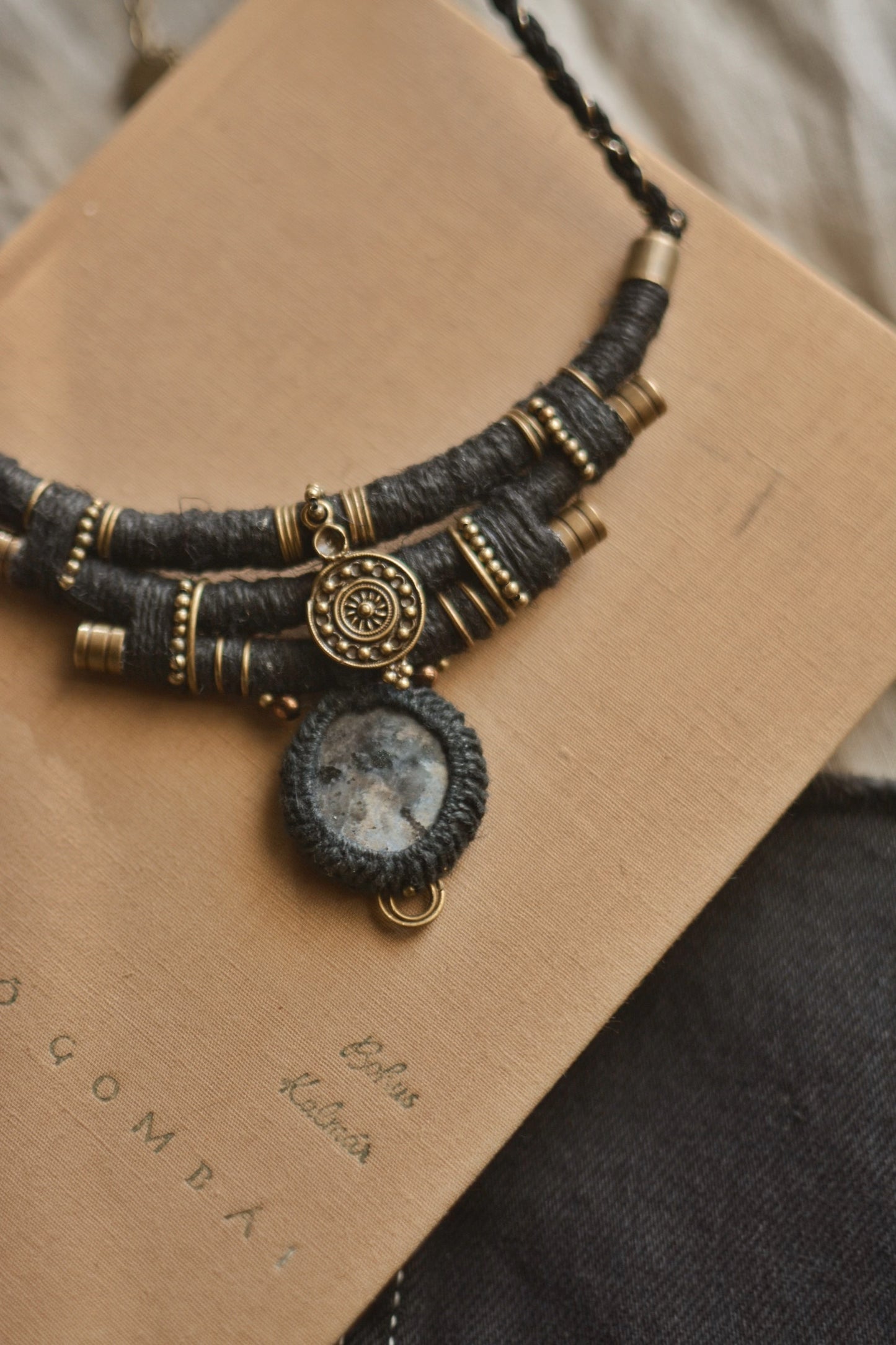 Larvikite Hemp Necklace