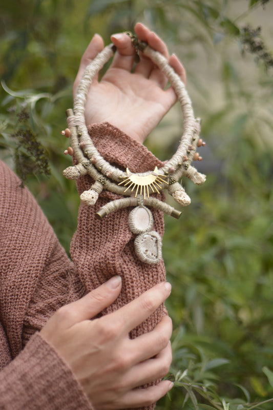 Seashore Stories Necklace with Seaside Stones