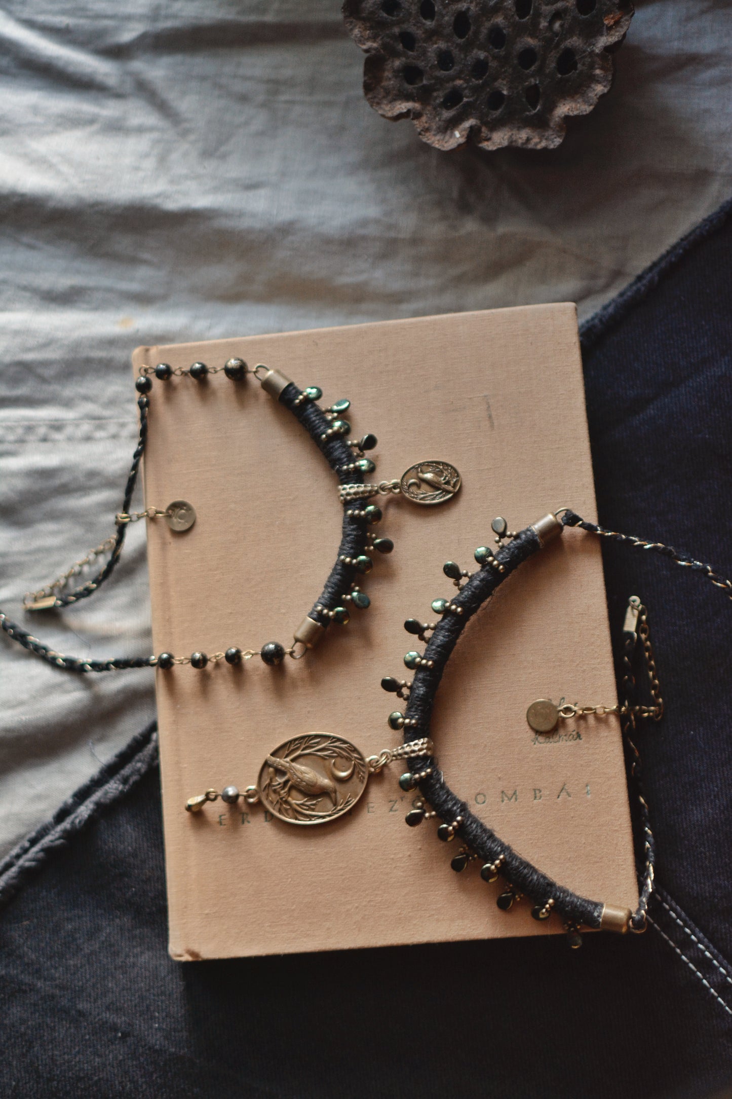 Raven Hemp Necklace