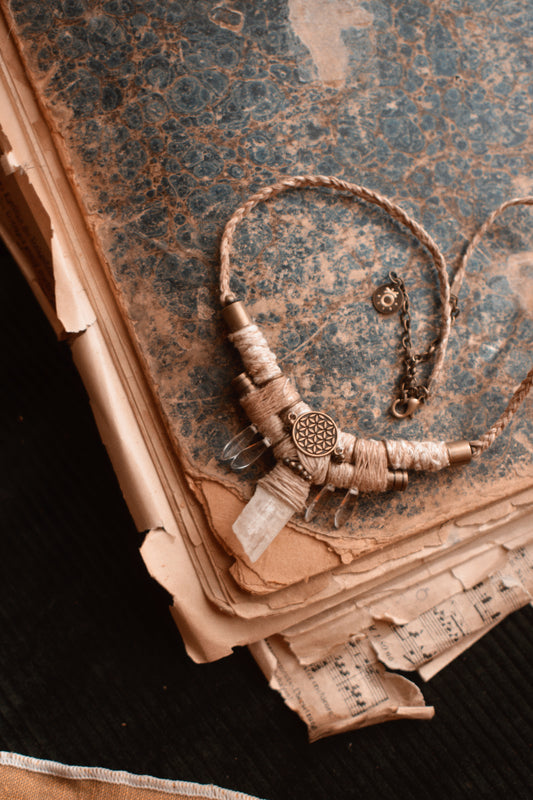 Ethereal Necklace with Selenite
