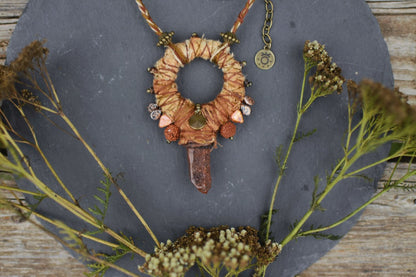 Afterlife Talisman with Rusty Quartz