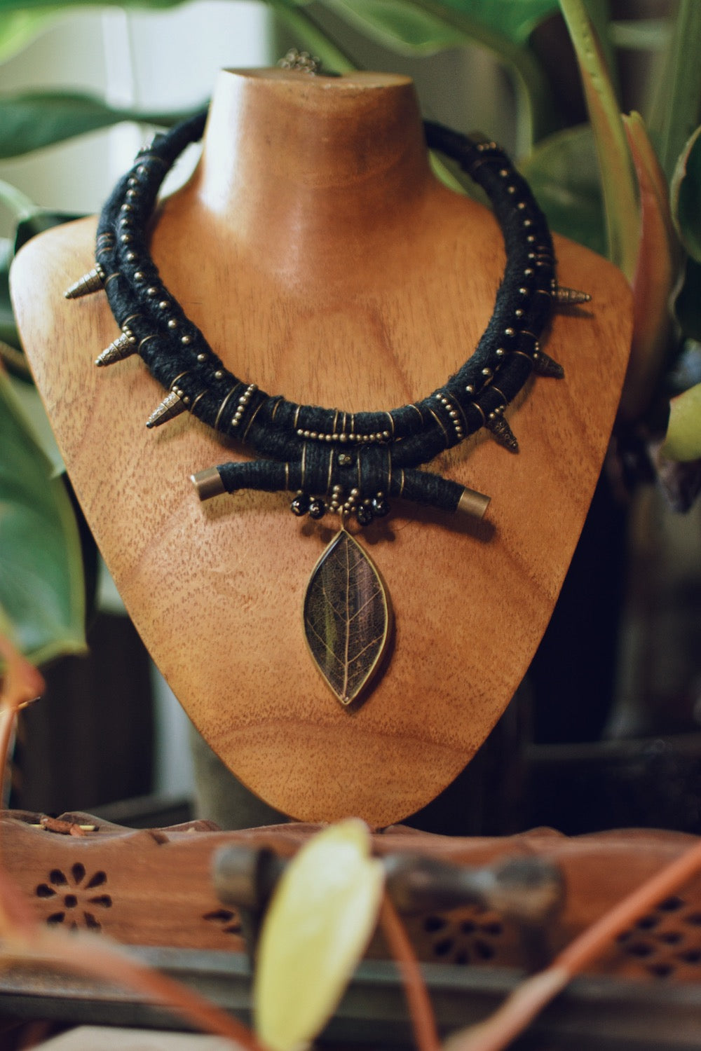 Nightfall Nexus - Hemp Necklace with ManoConcept Pendant