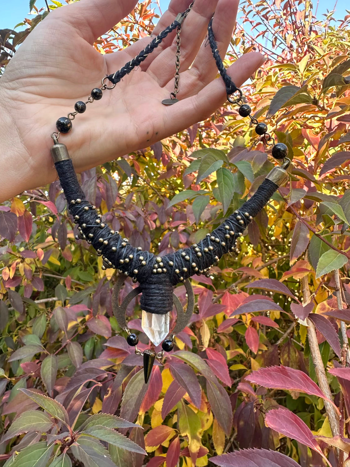 Clear Crystal Necklace - reserved